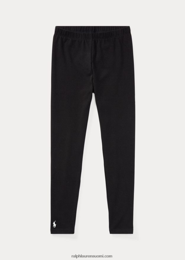 Ralph Lauren lapset stretch jersey leggingsit 0Z24ZR6932 musta