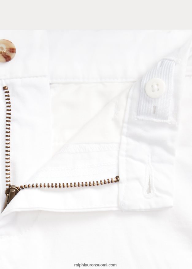 Ralph Lauren lapset suora istuvuus flex abrasion twill housut 0Z24ZR5762 valkoinen