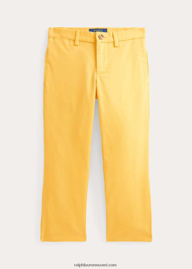 Ralph Lauren lapset suora istuvuus flex abrasion twill housut 0Z24ZR5764 ranta keltainen