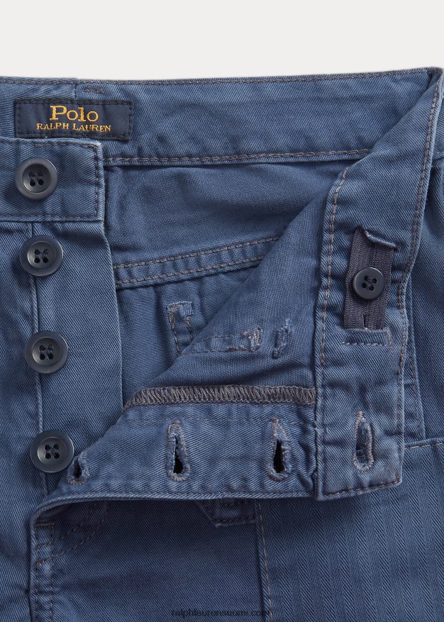 Ralph Lauren lapset tilkkutyöt leveälahkeiset puuvillatvillihousut 0Z24ZR7624 zaniah pesu