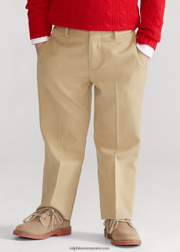 Ralph Lauren lapset villaiset gabardiinihousut 0Z24ZR6442 rusketus