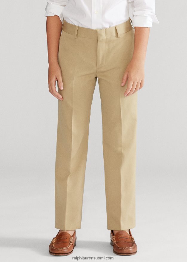 Ralph Lauren lapset villaiset gabardiinihousut 0Z24ZR6578 rusketus