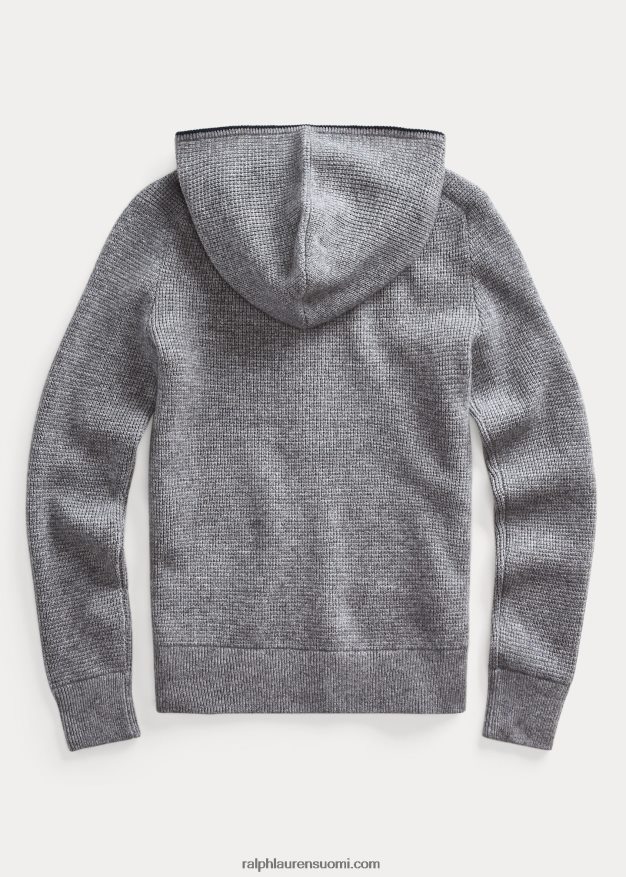Ralph Lauren lapset kashmir täysvetoketjullinen huppari 0Z24ZR6020 harmaa kanerva