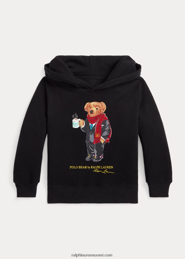 Ralph Lauren lapset kuun uudenvuoden poolokarhuhuppari 0Z24ZR6439 musta