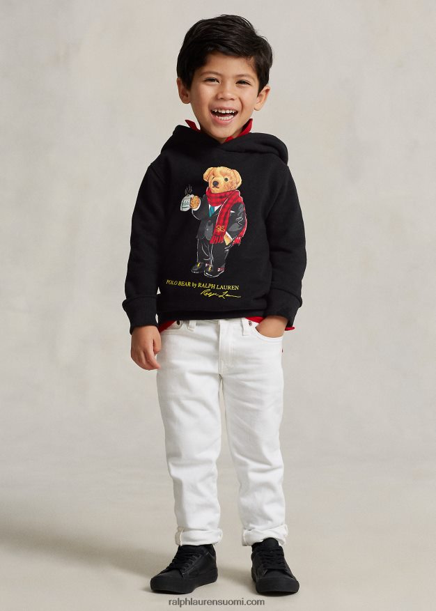 Ralph Lauren lapset kuun uudenvuoden poolokarhuhuppari 0Z24ZR6439 musta