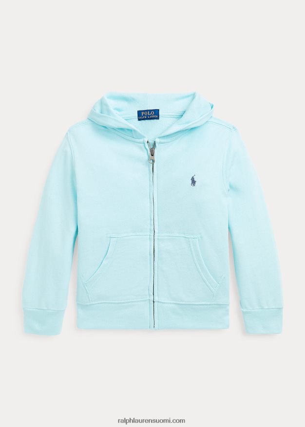 Ralph Lauren lapset kylpyläfrotee täysvetoketjuhuppari 0Z24ZR5825 saari aqua