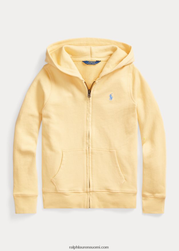 Ralph Lauren lapset kylpyläfrotee täysvetoketjuhuppari 0Z24ZR7544 maissin keltainen