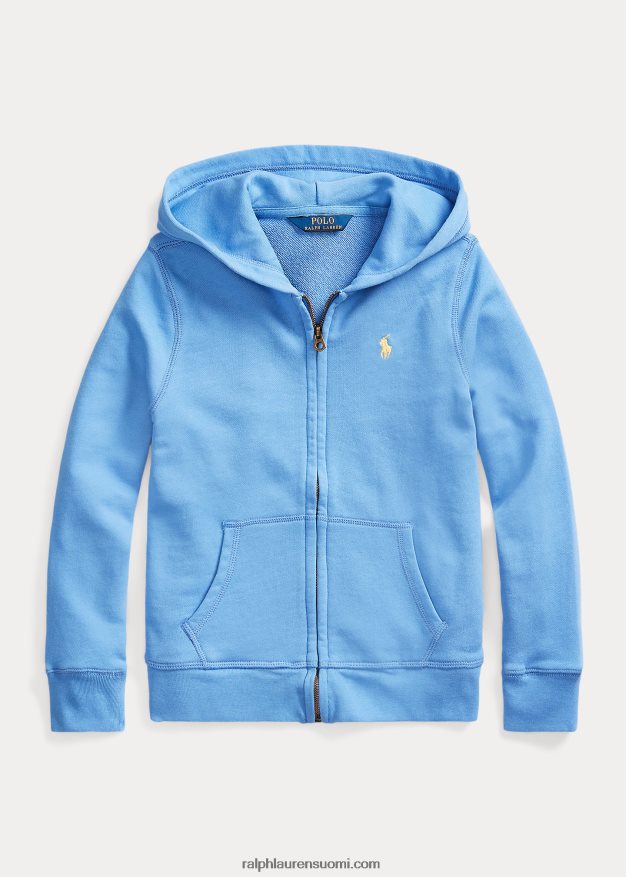 Ralph Lauren lapset kylpyläfrotee täysvetoketjuhuppari 0Z24ZR7545 satamasaaren sininen