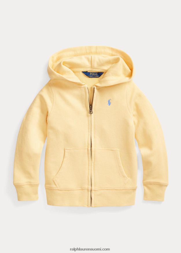 Ralph Lauren lapset kylpyläfrotee täysvetoketjuhuppari 0Z24ZR9995 maissin keltainen