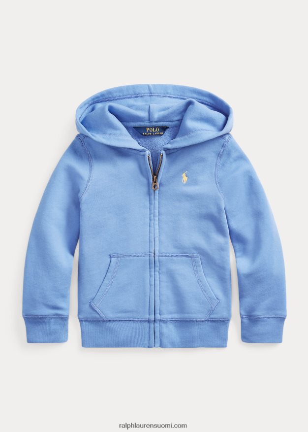 Ralph Lauren lapset kylpyläfrotee täysvetoketjuhuppari 0Z24ZR9996 satamasaaren sininen