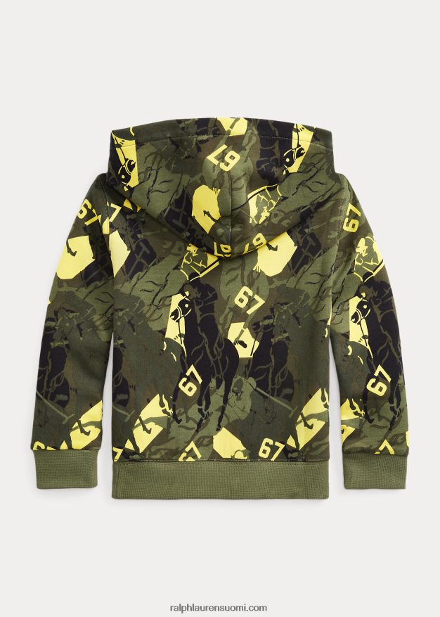 Ralph Lauren lapset logolla tehty kaksoisneulottu huppari 0Z24ZR9801 huippukokous camo