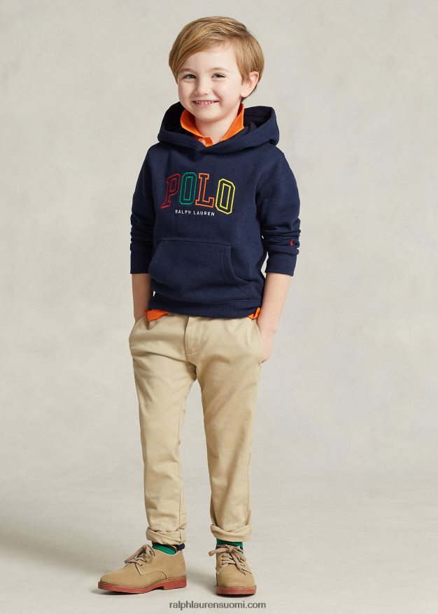 Ralph Lauren lapset logollinen fleecehuppari 0Z24ZR6435 risteilylaivasto