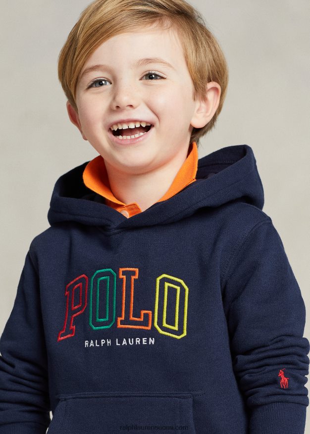Ralph Lauren lapset logollinen fleecehuppari 0Z24ZR6435 risteilylaivasto