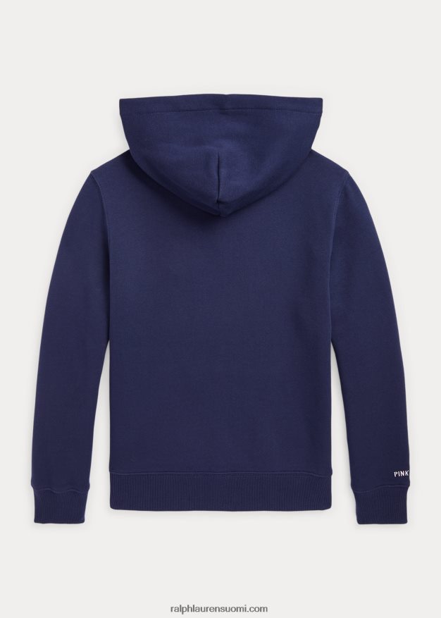Ralph Lauren lapset pinkki ponifleecehuppari 0Z24ZR6074 laivastonsininen/vaaleanpunainen