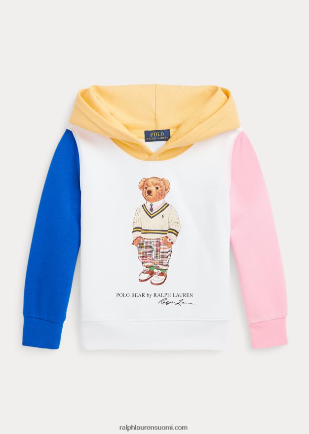 Ralph Lauren lapset polo bear -värinen fleecehuppari 0Z24ZR5792 valkoinen monijousikarhu