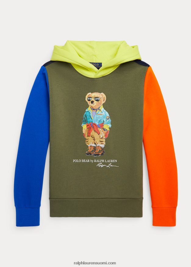 Ralph Lauren lapset polo bear -värinen fleecehuppari 0Z24ZR6649 tumma salvia multi