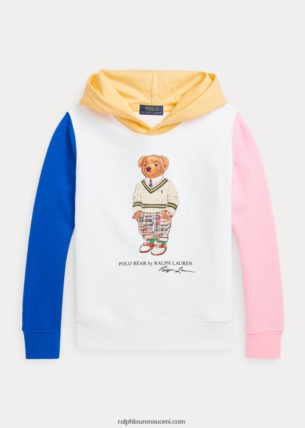 Ralph Lauren lapset polo bear -värinen fleecehuppari 0Z24ZR9859 valkoinen monijousikarhu