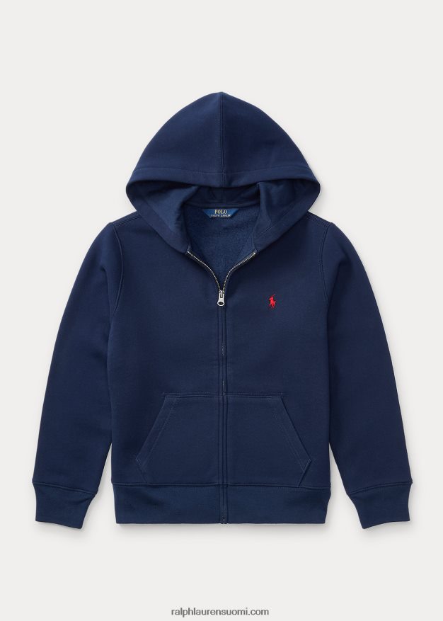 Ralph Lauren lapset puuvillasekoite-fleece-huppari 0Z24ZR6055 laivasto