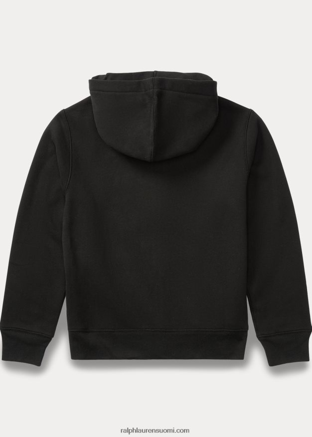 Ralph Lauren lapset puuvillasekoite-fleece-huppari 0Z24ZR6057 musta