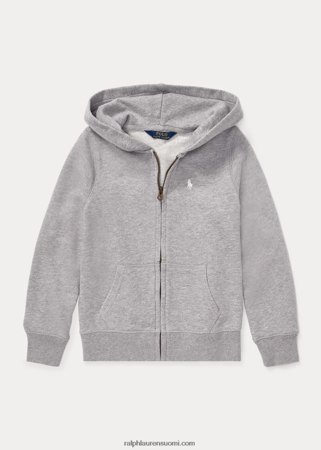 Ralph Lauren lapset ranskalainen froteehuppari 0Z24ZR7027 vaaleanharmaa kanerva