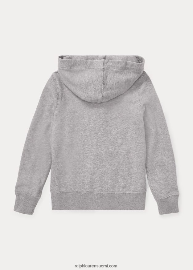 Ralph Lauren lapset ranskalainen froteehuppari 0Z24ZR7027 vaaleanharmaa kanerva