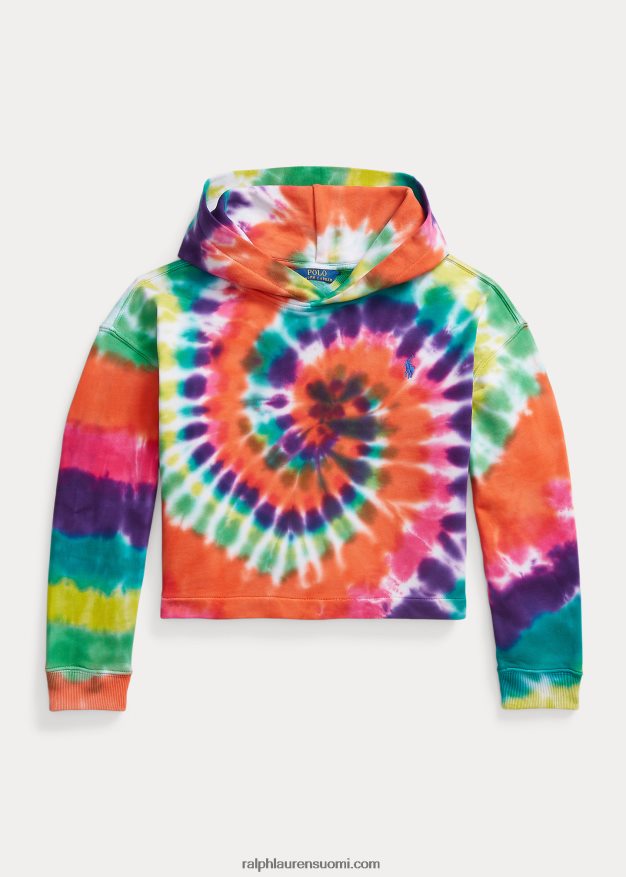 Ralph Lauren lapset solmittava puuvillafroteehuppari 0Z24ZR7111 sateenkaarisolmioväriaine