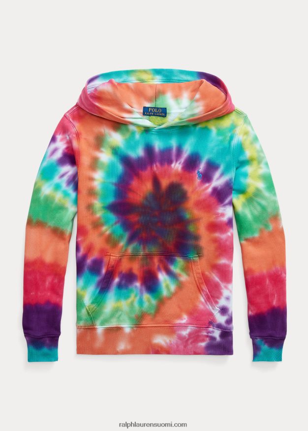 Ralph Lauren lapset solmittava ranskalainen puuvillainen froteehuppari 0Z24ZR6130 sateenkaarisolmioväriaine
