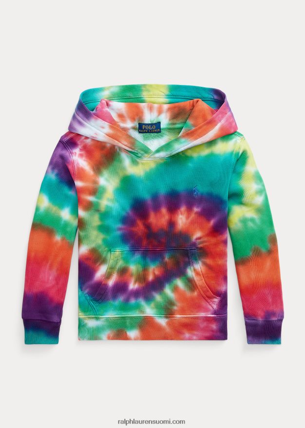 Ralph Lauren lapset solmittava ranskalainen puuvillainen froteehuppari 0Z24ZR9790 sateenkaarisolmioväriaine