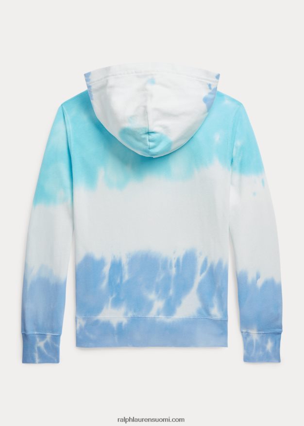 Ralph Lauren lapset solmittava spa frotee graafinen huppari 0Z24ZR6122 island aqua solmioväri