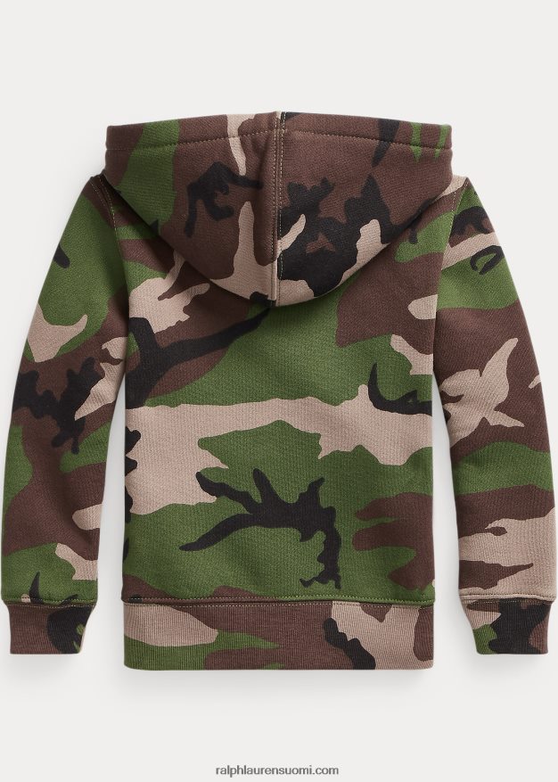 Ralph Lauren lapset täysvetoketjullinen fleecehuppari 0Z24ZR5858 ylimääräinen camo