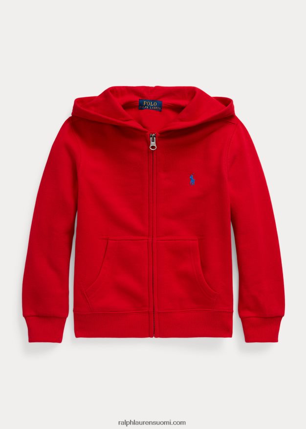 Ralph Lauren lapset täysvetoketjullinen fleecehuppari 0Z24ZR6497 Rl 2000 punainen