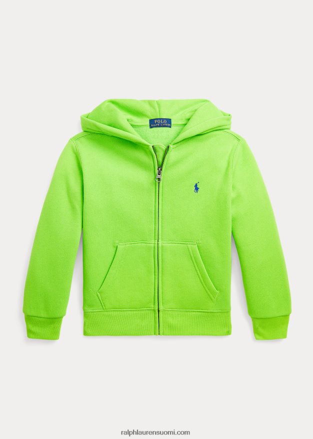 Ralph Lauren lapset täysvetoketjullinen fleecehuppari 0Z24ZR6525 galaksin vihreä