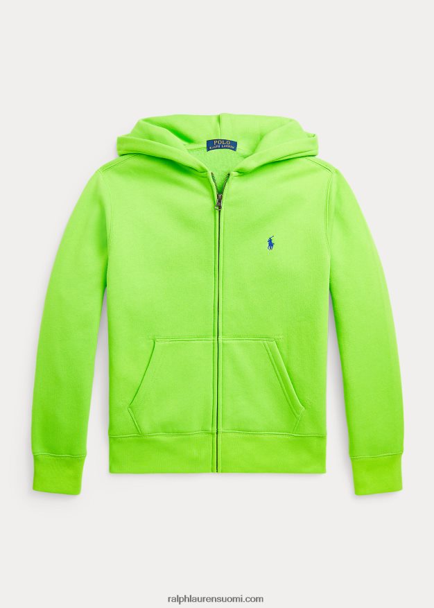 Ralph Lauren lapset täysvetoketjullinen fleecehuppari 0Z24ZR6576 galaksin vihreä