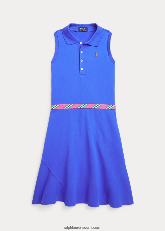 Ralph Lauren lapset grosgrain-reunus stretch mesh poolomekko 0Z24ZR6958 uusi iiris