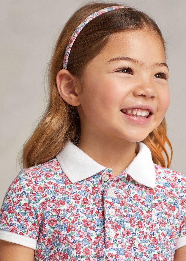 Ralph Lauren lapset kukkakuvioinen joustava verkkomekko 0Z24ZR7354 kukkainen tyler