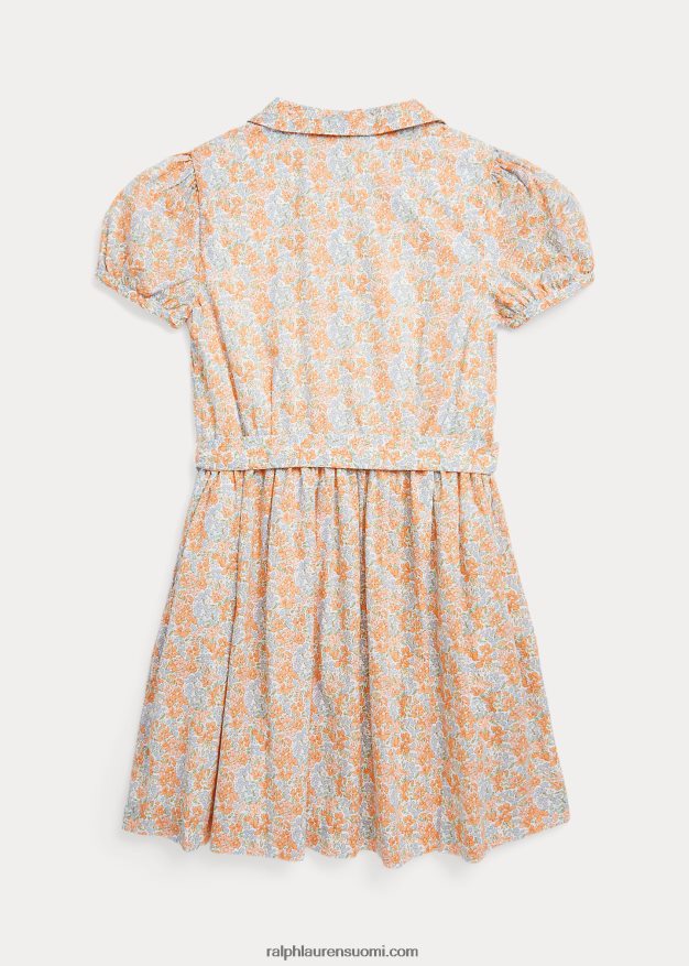 Ralph Lauren lapset kukkapuuvillainen batistipaitamekko 0Z24ZR7537 harlowe kukkainen