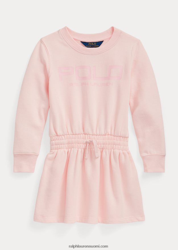 Ralph Lauren lapset logo fleece mekko 0Z24ZR7432 akaasia pinkki