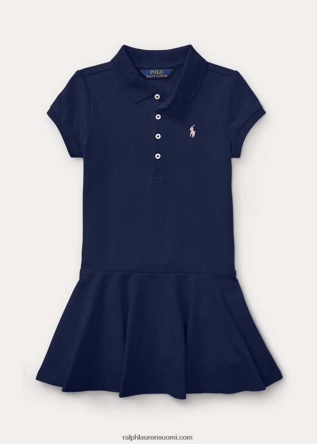 Ralph Lauren lapset lyhythihainen poolomekko 0Z24ZR6943 hienostunut laivasto