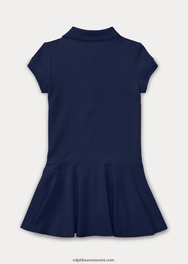 Ralph Lauren lapset lyhythihainen poolomekko 0Z24ZR6943 hienostunut laivasto