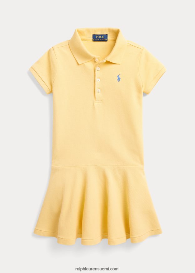 Ralph Lauren lapset lyhythihainen poolomekko 0Z24ZR6944 maissin keltainen