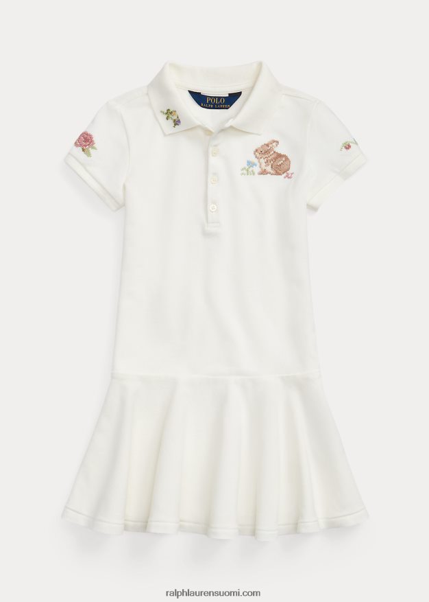 Ralph Lauren lapset pupu stretch mesh poolomekko 0Z24ZR6729 kannenpesuaine valkoinen