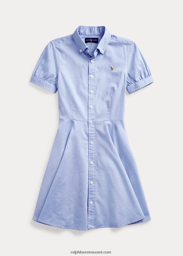 Ralph Lauren lapset puuvillainen oxford paitamekko 0Z24ZR7234 sininen hyasintti