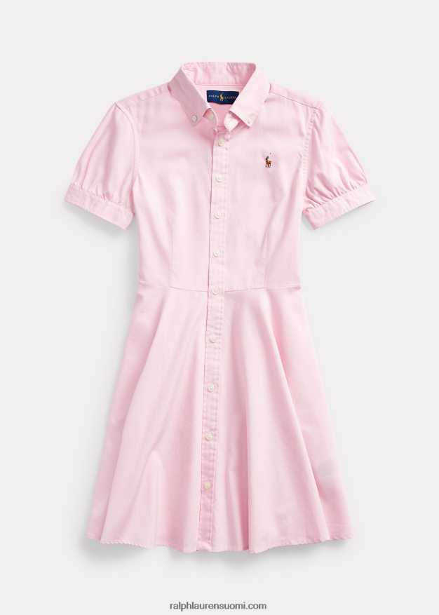 Ralph Lauren lapset puuvillainen oxford paitamekko 0Z24ZR7235 deco pinkki