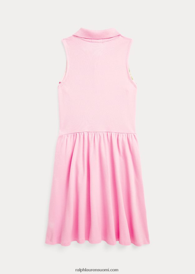Ralph Lauren lapset stretch mesh poolomekko 0Z24ZR7109 karmelin pinkki