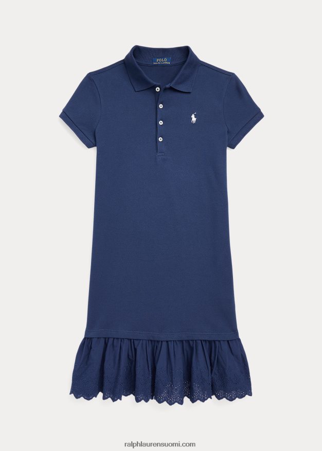 Ralph Lauren lapset venyttävä silmukkamekko 0Z24ZR7559 maalaismainen laivasto
