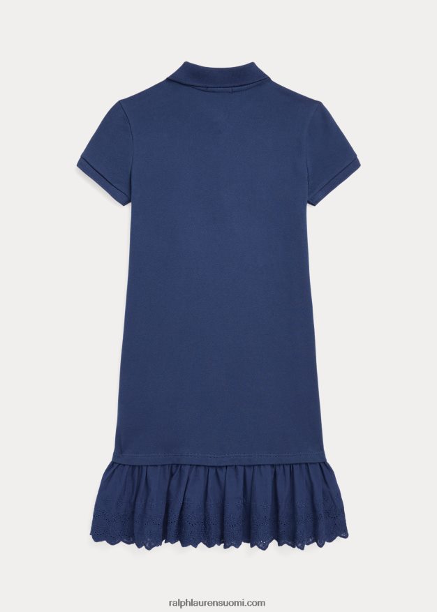 Ralph Lauren lapset venyttävä silmukkamekko 0Z24ZR7559 maalaismainen laivasto