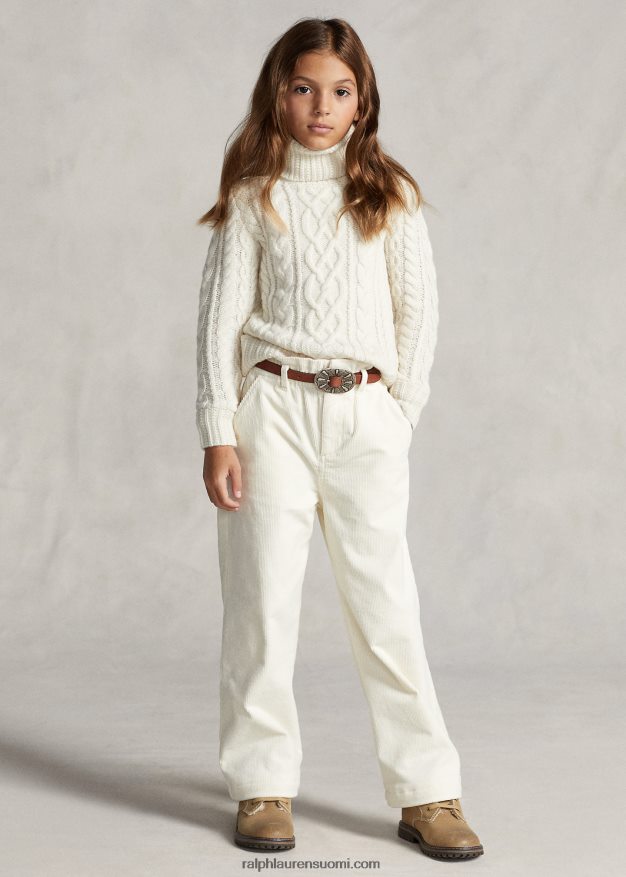 Ralph Lauren lapset Aran-neulottu villasekoite villapaita 0Z24ZR7509