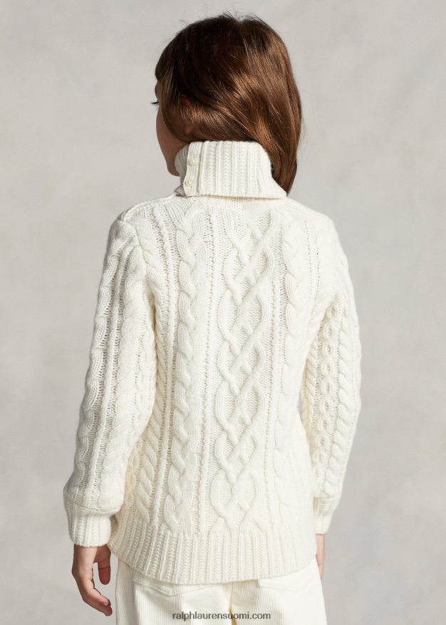 Ralph Lauren lapset Aran-neulottu villasekoite villapaita 0Z24ZR7509