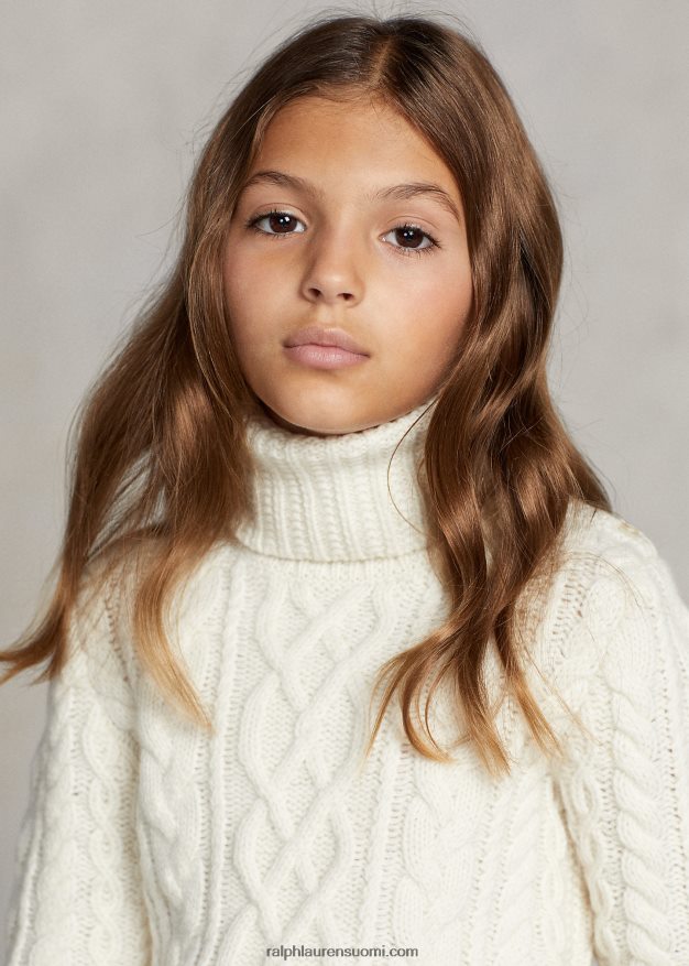 Ralph Lauren lapset Aran-neulottu villasekoite villapaita 0Z24ZR7509