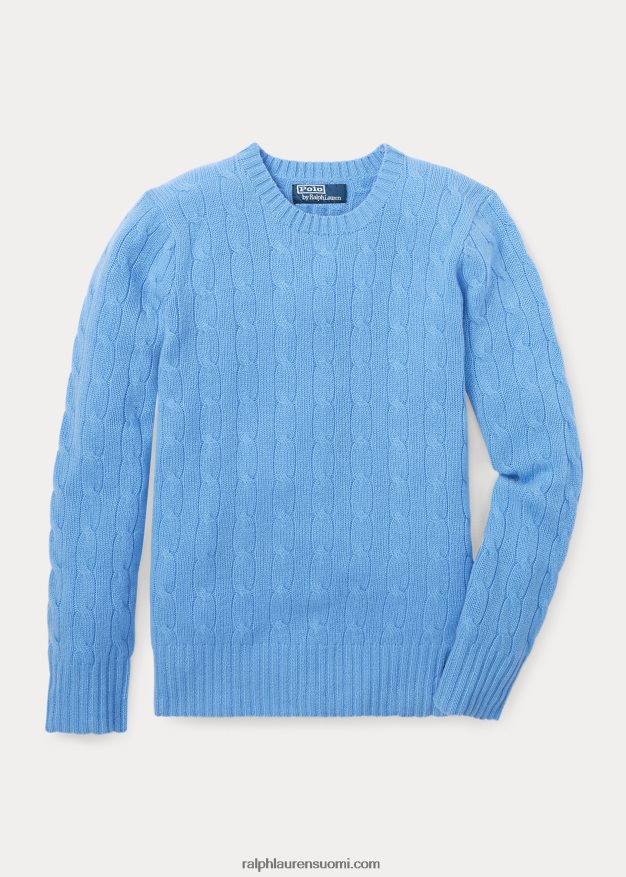 Ralph Lauren lapset ikoninen kaapelineulottu kashmirpusero 0Z24ZR5719 uusi litchfield